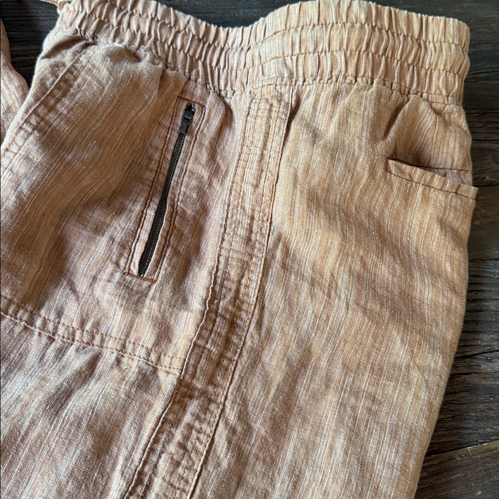 Athleta Cabo linen textured wide leg pants like new size 4 small - Picture 9 of 9